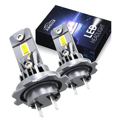 #ad 2x H7 LED Headlight Bulb Kit High Low Beam Super Bright 6000K White 110W 10000LM