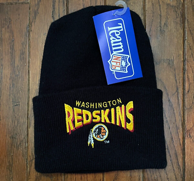 #ad Vintage 90s Washington Redskins Winter Knit Hat Football Beanie Commanders