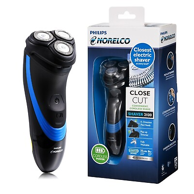 #ad Philips Norelco S1560 81 Shaver 2100 Rechargeable Wet Shaver with Pop up Trimmer $49.99