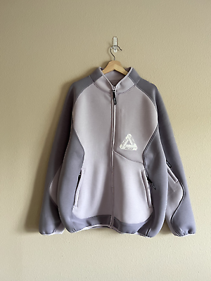 #ad Palace Skateboards Performance Zip Funnel Jacket Size XL Lilac NEW