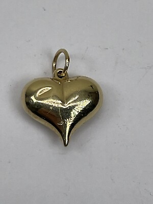 #ad Vintage Yellow Gold 14K Pendant Jewelry Heart Shape Women’s Novelty Accessories
