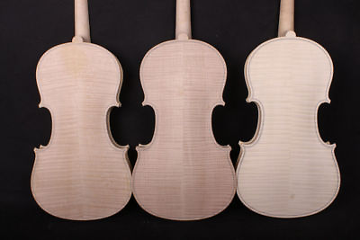 #ad 3pcs unfinished handmade nice flame maple back Russian spruce top 4 4