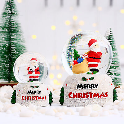 #ad Christmas Snow Globe Exquisitely Polished Lovely Shape Resin Santa Claus Snowman