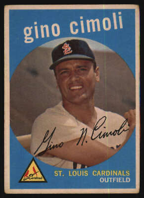 #ad 1959 Topps #418 Gino Cimoli G Cardinals 568733