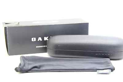 #ad NEW OAKLEY BLACK SMALL AUTHENTIC CLAMSHELL EYEGLASSES SUNGLASSES W BOX amp; POUCH