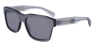 #ad Salvatore Ferragamo SF1087S Sunglasses Metallic Gray 56mm New 100% Authentic