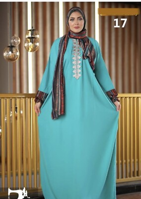 #ad Muslim Women Prayer Dress With Lace Borders $56.00