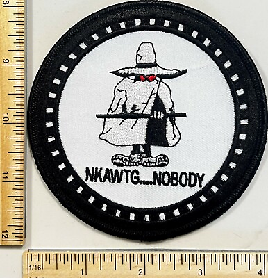 #ad RARE BLACK OPS MILITARY PATCH – NKAWTG…NOBODY BLACK OPS AIR REFUELING SQUADRON