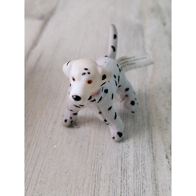 #ad Mini plush Dalmatian dog spotted pet toy figure