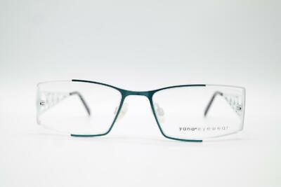 #ad Yana Eyewear 2154 Turquoise White Angular Sunglasses Frame Eyeglasses New