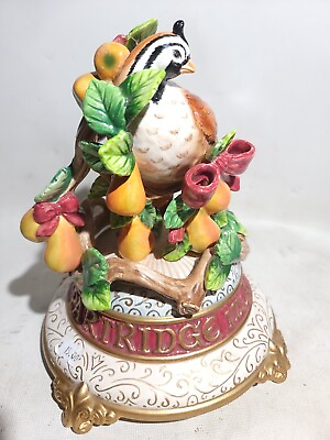 #ad Fitz amp; Floyd Partridge Pear Tree 12 Days of Xmas Musical Figurine 9quot; READ NOTES
