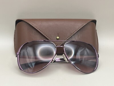 #ad Michael Kors MK5004 Women#x27;s Rose Gold Frame Purple Mirror Lens Sunglasses 59MM