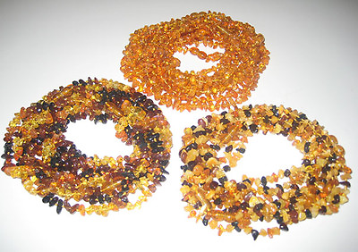 #ad Lot 30 Genuine 100% Baltic Amber Necklaces 33cm 13inch
