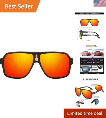 #ad Stylish Oversized Aviator Sunglasses HD Polarized Lens UV Protection