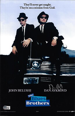 #ad Dan Aykroyd Autographed Poster 11x17 Blues Brothers Photo BAS Beckett Witnessed