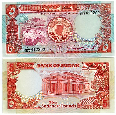 #ad 1991 Africa 5 Pounds Uncirculated Crisp Note