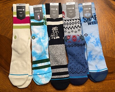 #ad Stance Casual Crew Socks on Various Styles Size Large New