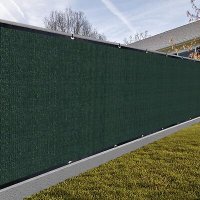 #ad Privacy Screen Fence 6#x27; x 50#x27; Dark Green Heavy Duty Dustproof Denoise Fencing...