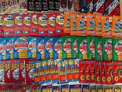 #ad Wholesale Mix of 300 Baseball Cards Unopened Wax Cello amp; Rack Packs FREE SHIP