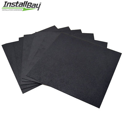 #ad 6 Pcs Textured ABS Plastic Plastic Sheet Smooth 12in x 12in x 3 16inch Black