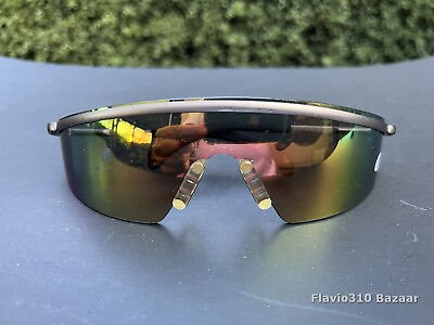 #ad Authentic CREWS Z87 Wraparound Sunglasses Gray Frame amp; Mirrored Lenses