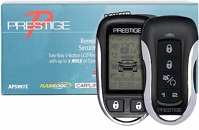 #ad NEW Audiovox Prestige APS997Z 2 Way Car Remote Start and Alarm Security 1 Mile
