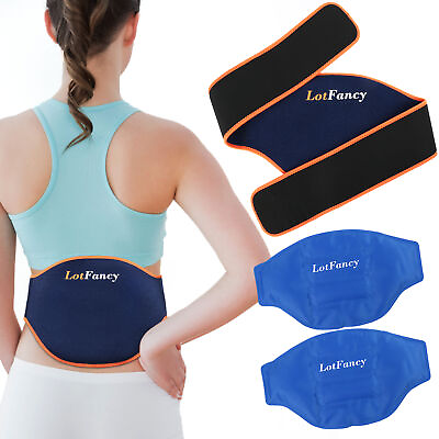 #ad Back Pain Relief Gel Pack Hot or Cold Ice Packs for Waist Injuries Pain Reusable