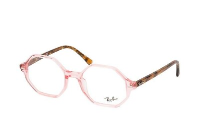 #ad New Ray Ban Frames Acetate Transparent Pink Glasses RB5472 8081 52 20 140 $79.98