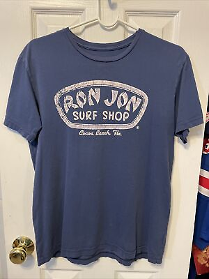 #ad Ron Jon Surf Shop Cocoa Beach Florida Men’s Blue Shirt Size Small