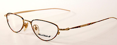 #ad Bella Italia Violet demi color eyeglasses Vintage frames 50 18 145 NOS