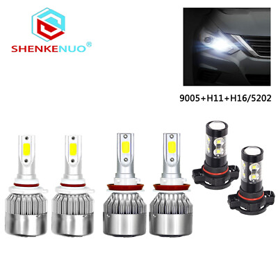 #ad LED Headlight Kit Hi Lo Beam Bulbs For Dodge Charger 2011 2014 Bright 6x