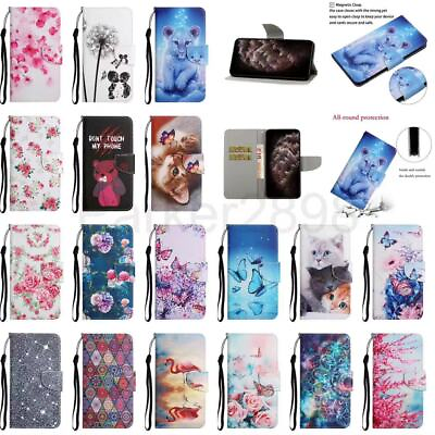 #ad Case for iPhone 13 12 11 Pro XR XS Max 8 7 SE2 Pattern Leather Wallet Flip Cover $9.99