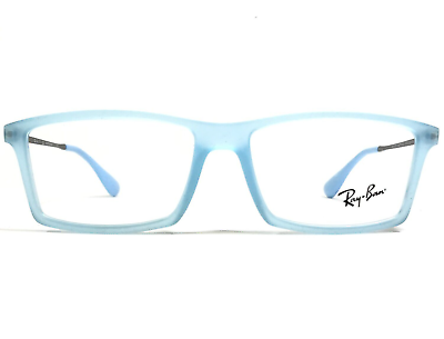 #ad Ray Ban Eyeglasses Frames RB7021 MATTHEW 5370 Matte Clear Blue Gray 52 14 140