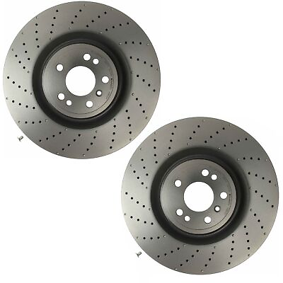 #ad For Mercedes GL350 450 AMG ML550 Pair Set of 2 of Front Disc Brake Rotors Brembo $153.97