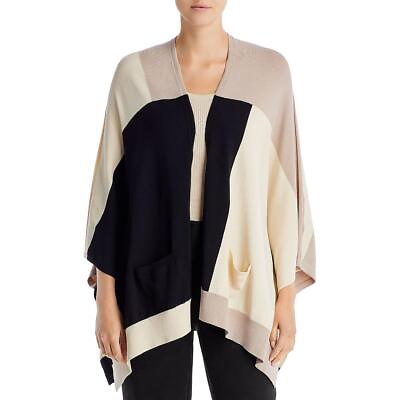 #ad amp;BASICS Womens Knit Open Front Shirt Poncho Sweater Top BHFO 1782