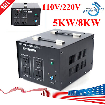 #ad 8000W 10000W Voltage Converter Transformer Step Up Step Down 110V to from 220V