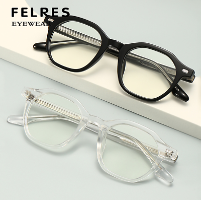 #ad TR90 Anti Blue Light Eyeglasses For Men Women Clear Lens Retro Glasses Frames