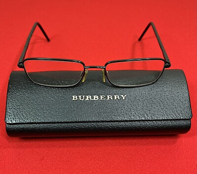 #ad Burberry Eyeglasses Frames Black B1268 1007 w Burberry Case 52 17 135