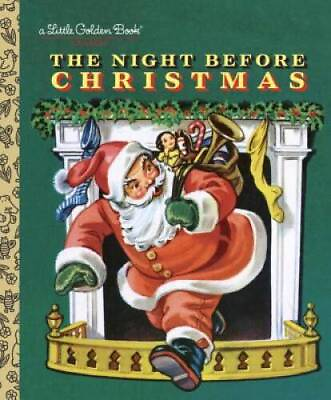 #ad The Night Before Christmas Little Golden Book Hardcover GOOD