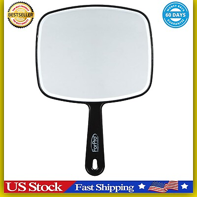 #ad Hand Held Mirror Extra Large For Barber Lady Makeup Beauty Cosmetic With Handle
