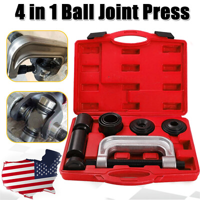 #ad 10 Pcs Ball Joint Press Auto Repair Remover Install Adapter Tool Set Service Kit