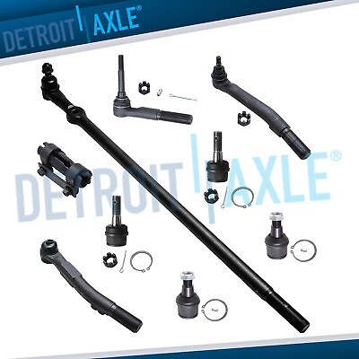 #ad 4WD 9pc Ball Joint Tie Rod Drag Link Kit for Ford F 250 F 350 Super Duty 4x4 $140.14