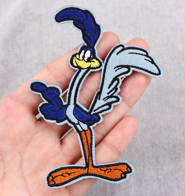 #ad Looney Tunes WB Road Runner Cartoon Character Figure Embroidered Iron On Patch