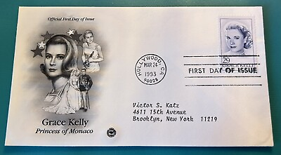 #ad Grace Kelly Princess Of Monaco 1993 First Day Cover