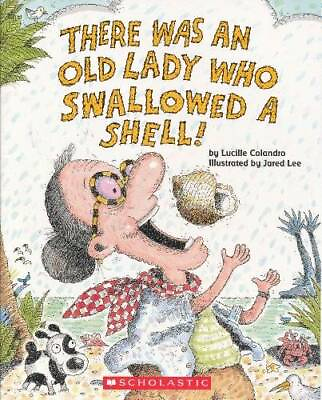 #ad There Was an Old Lady Who Swallowed a Shell Paperback GOOD