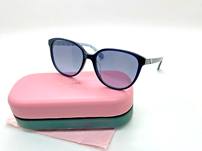 #ad NEW KATE SPADE VIENNE G S PJPG8 NAVY BLUE Sunglasses 54 17 140MM SQUARE