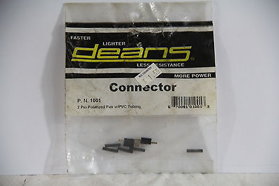 #ad Deans Connector 2 Pin Polarized Pair w PVC Tubing WSD1001 NEW OLD STOCK NOS