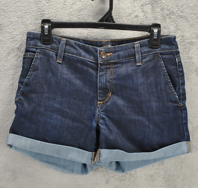 #ad Joes Womens Denim Shorts Size 26 Blue Cuffed Low Rise Dark Wash Slash Pocket