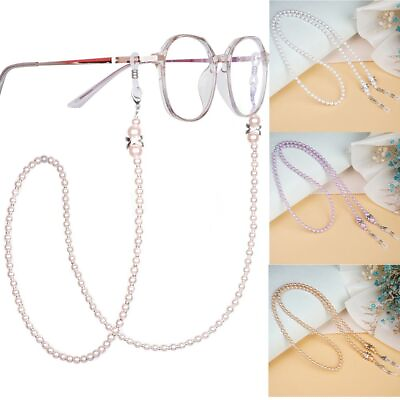 #ad Glasses Accessories Sunglass Lanyard Straps Pearl Glasses Straps Universal