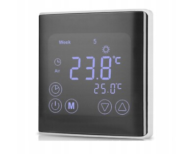 #ad Digital Thermostat Control Touch Screen Temperature Controller Home Device Tool